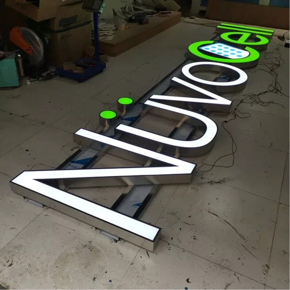 Nuvocell 3D Frontlit Channel Letters Led Light Sign - Shineneon