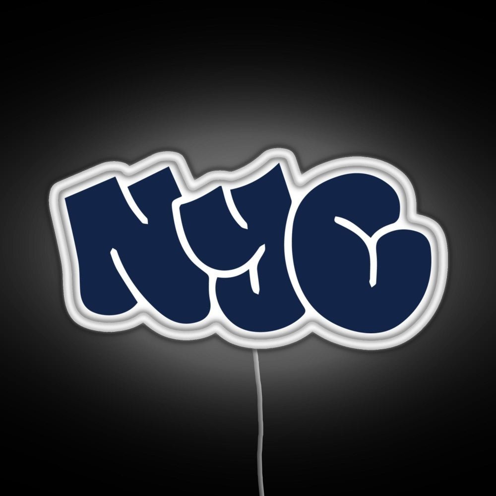 Nyc New York City Graffiti Sticker Rgb Led Neon Sign Pop Wall Art - Shineneon