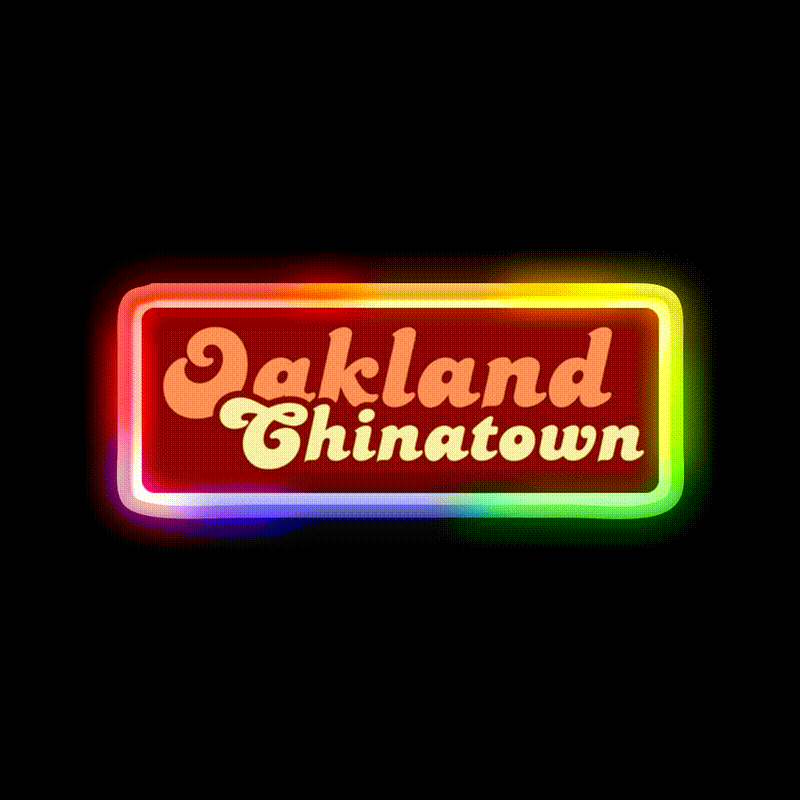 Oakland Chinatown Asian Cultural Led Neon Sign Rgb Color