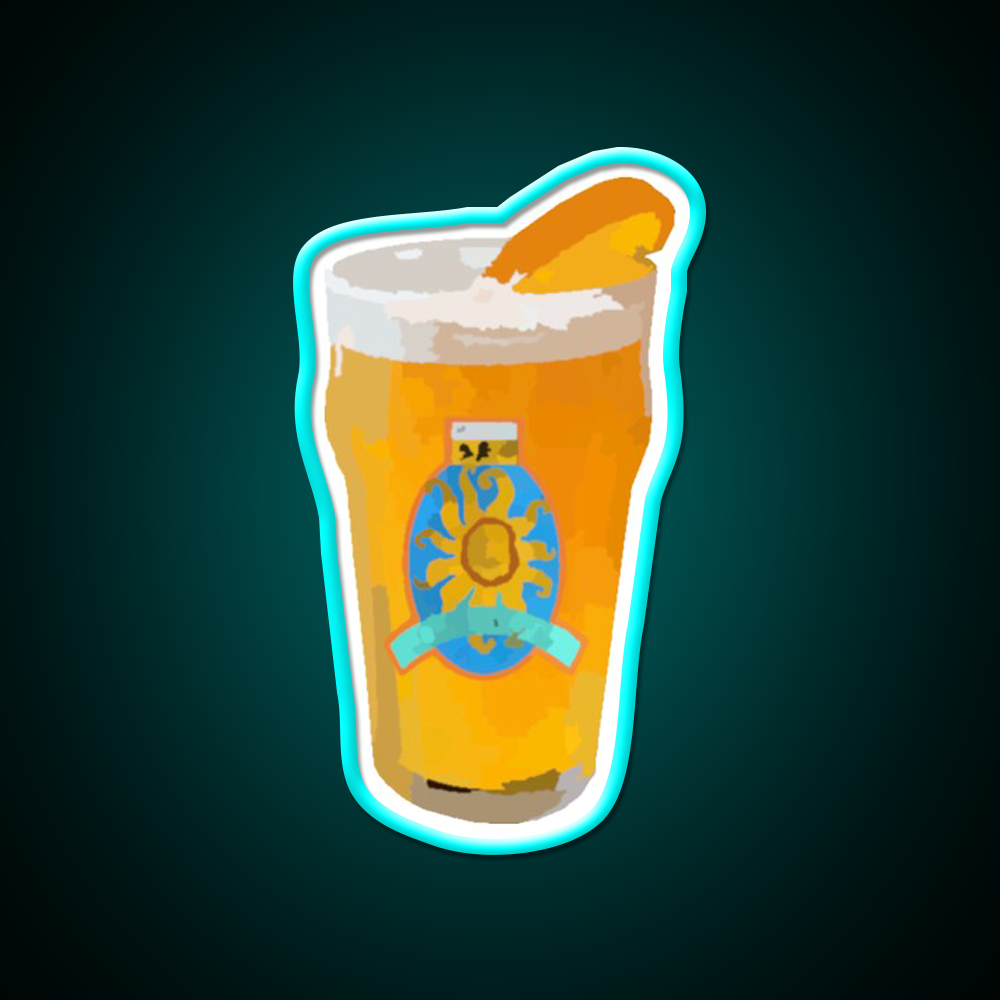 Oberon Watercolor Beer Bar Decor Led Neon Sign Rgb Color