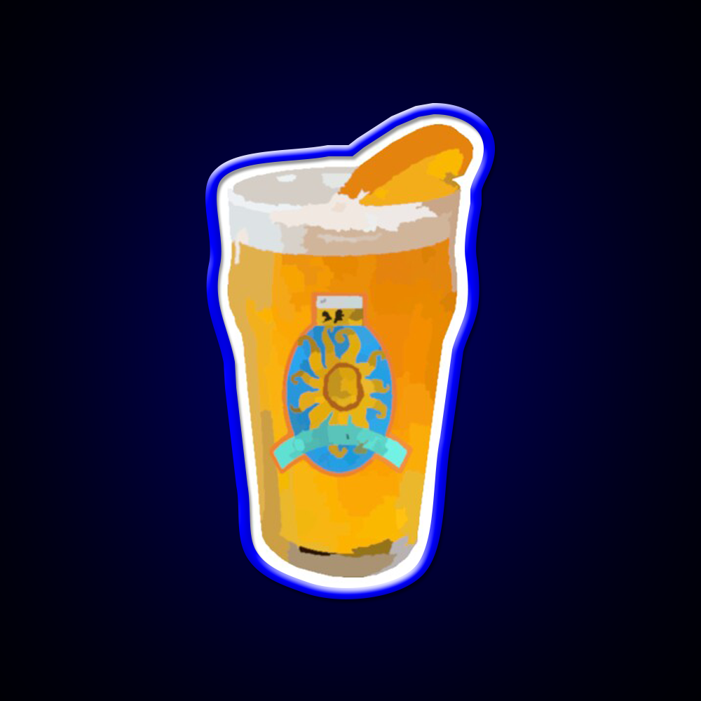 Oberon Watercolor Beer Bar Decor Led Neon Sign Rgb Color