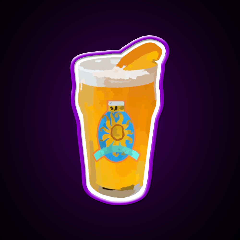 Oberon Watercolor Beer Bar Decor Led Neon Sign Rgb Color