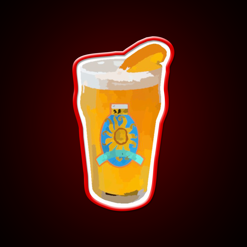 Oberon Watercolor Beer Bar Decor Led Neon Sign Rgb Color