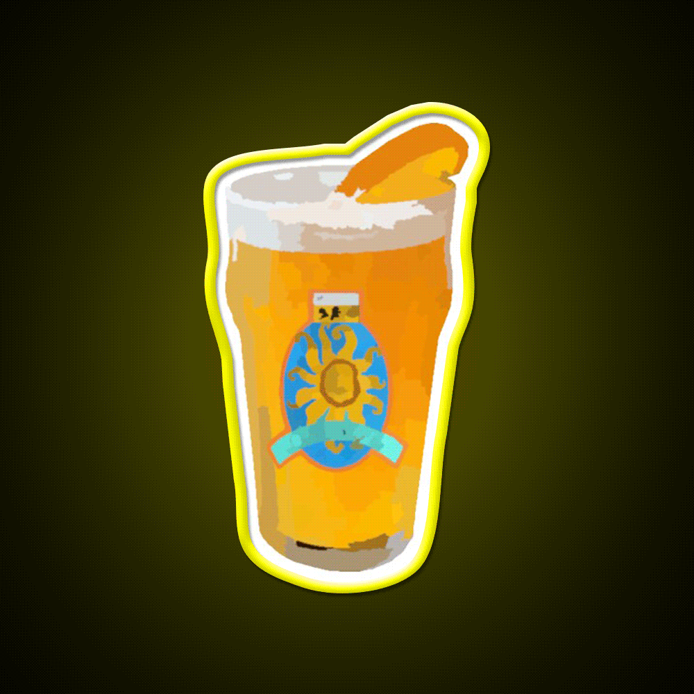 Oberon Watercolor Beer Bar Decor Led Neon Sign Rgb Color