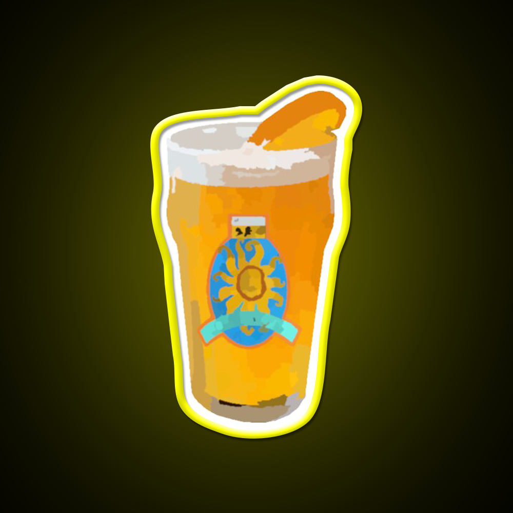 Oberon Watercolor Beer Bar Decor Led Neon Sign Rgb Color