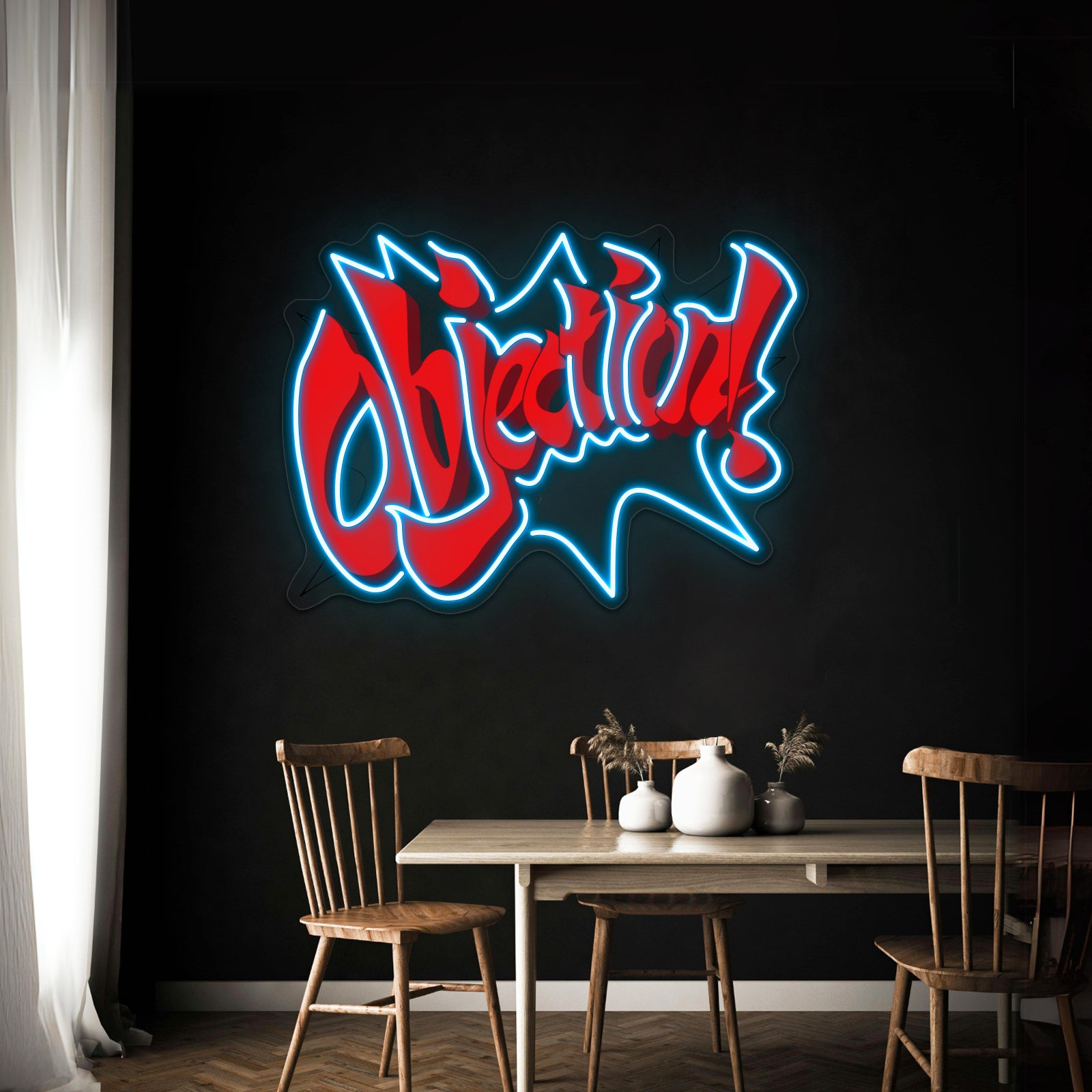 Objection Artwork Business Led Sign | Shineneon