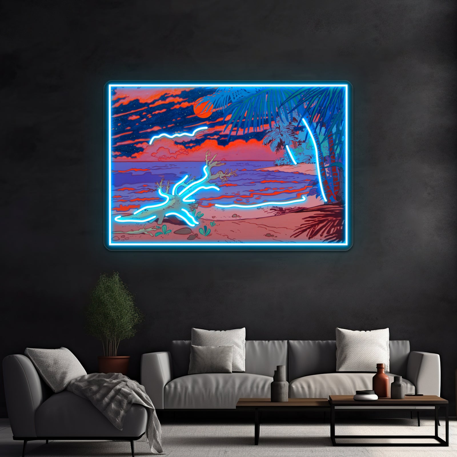 Ocean Artwork Business Led Sign | Shineneon