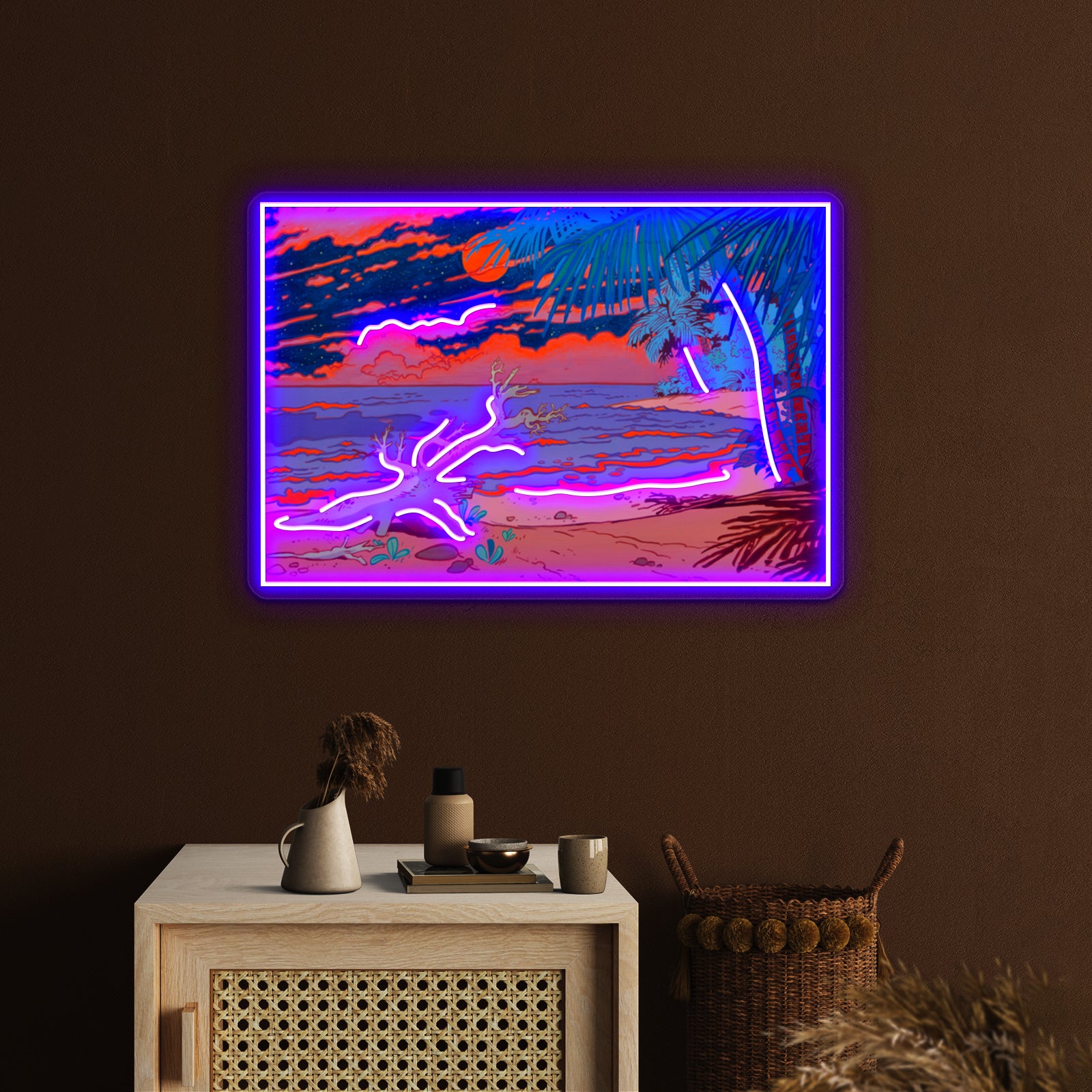 Ocean Artwork Business Led Sign | Shineneon