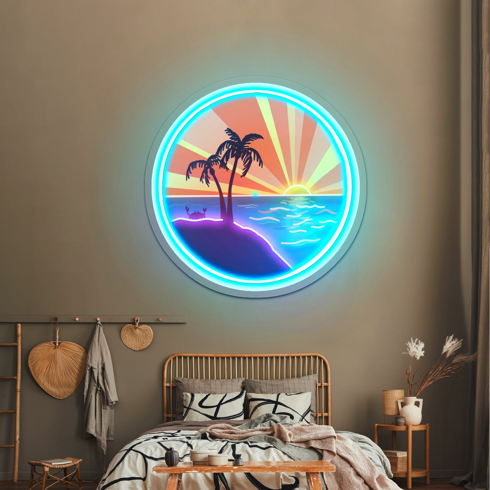 Ocean Wave Artwork Personalized Neon Signs