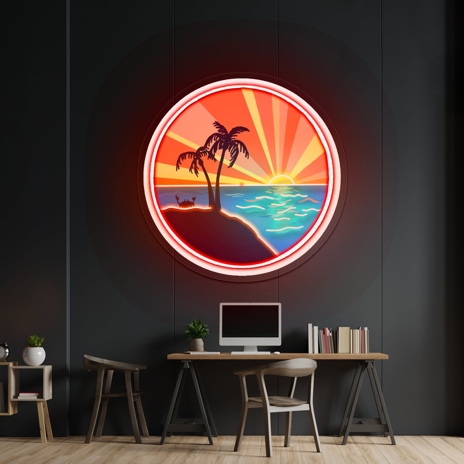 Ocean Wave Artwork Personalized Neon Signs
