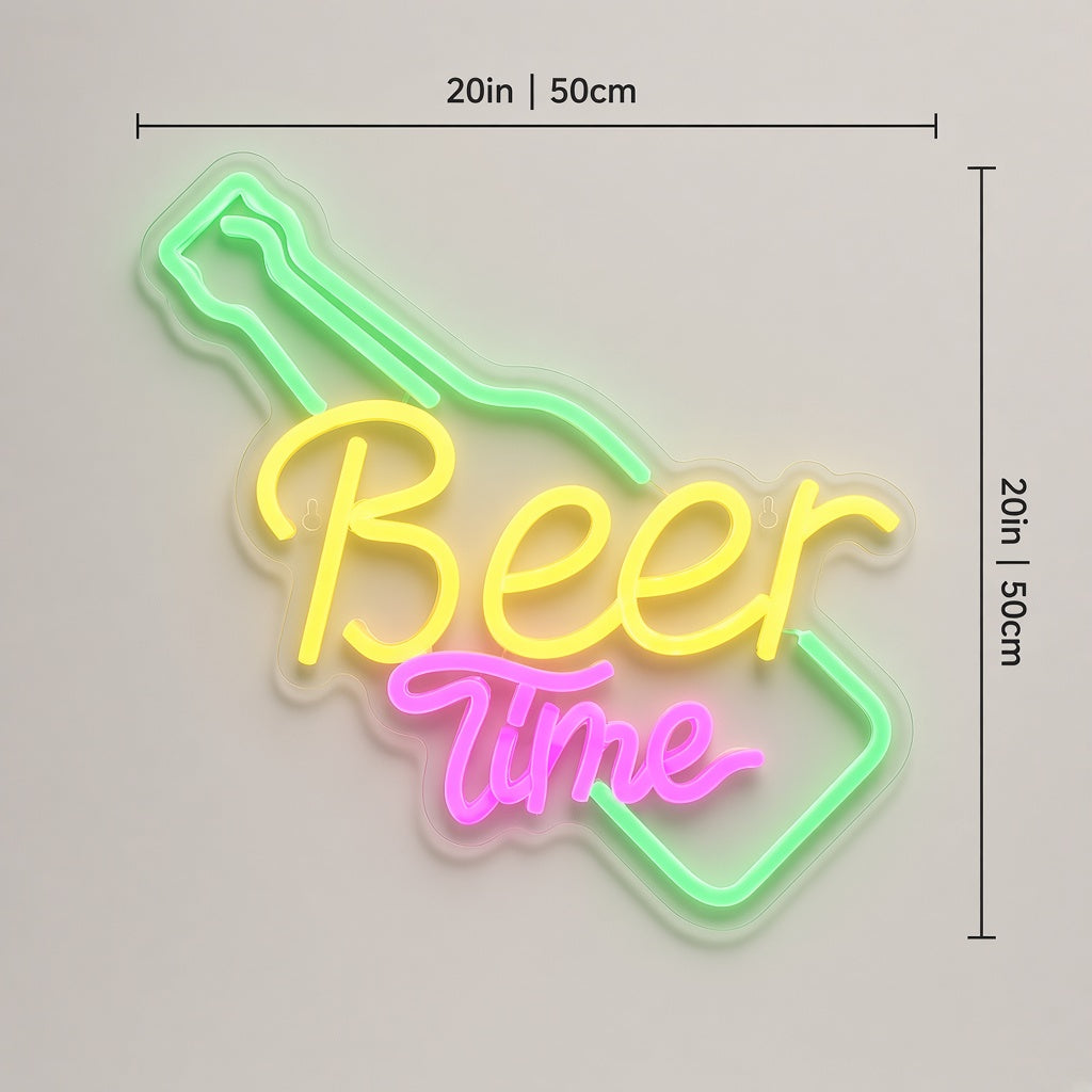 Beer Time LED Neon Sign
