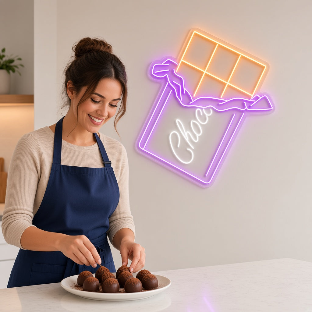 Chocolate Bar LED Neon Sign