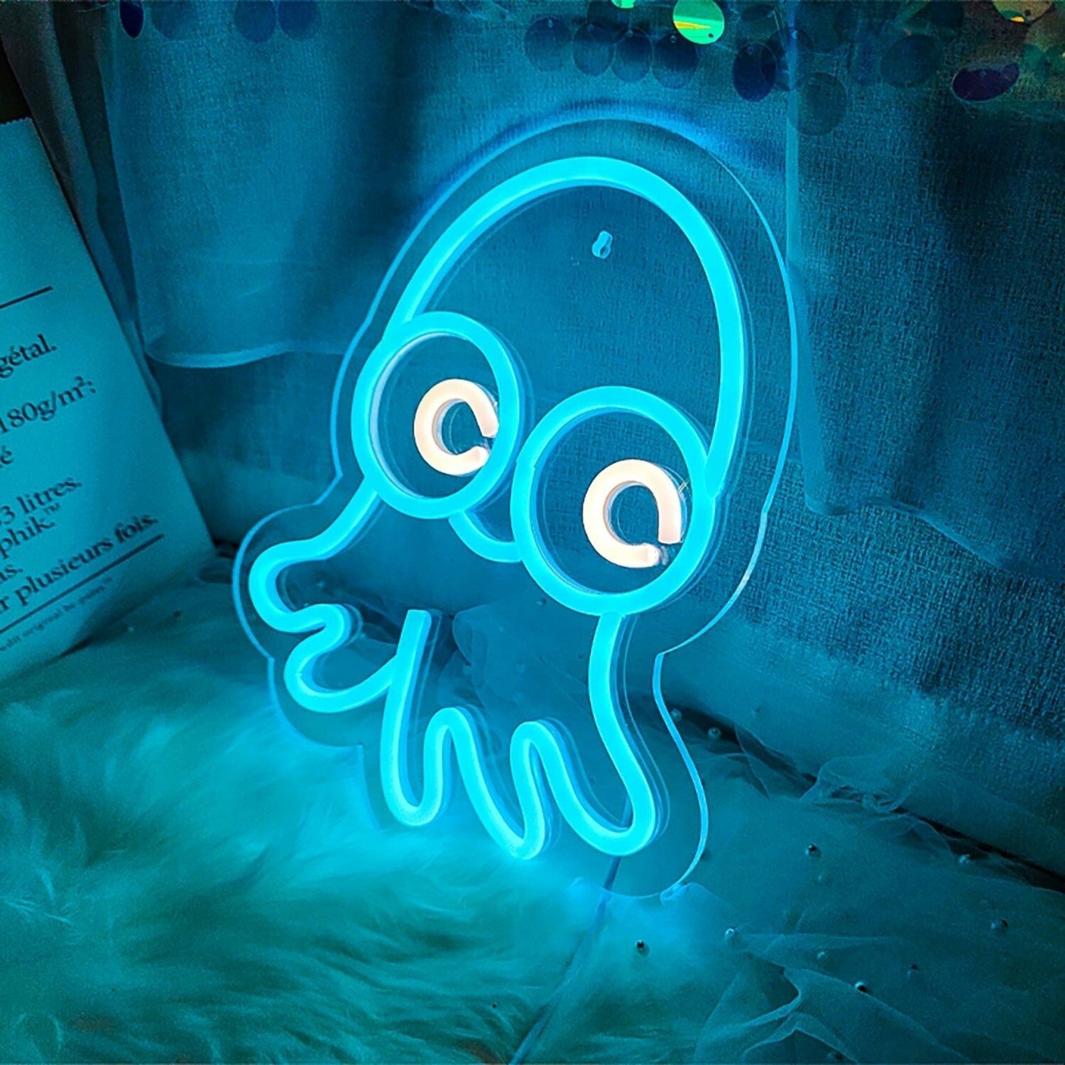 Octopus Cute Led Neon Sign For Bedroom Office Or Party Ambiance - Shineneon