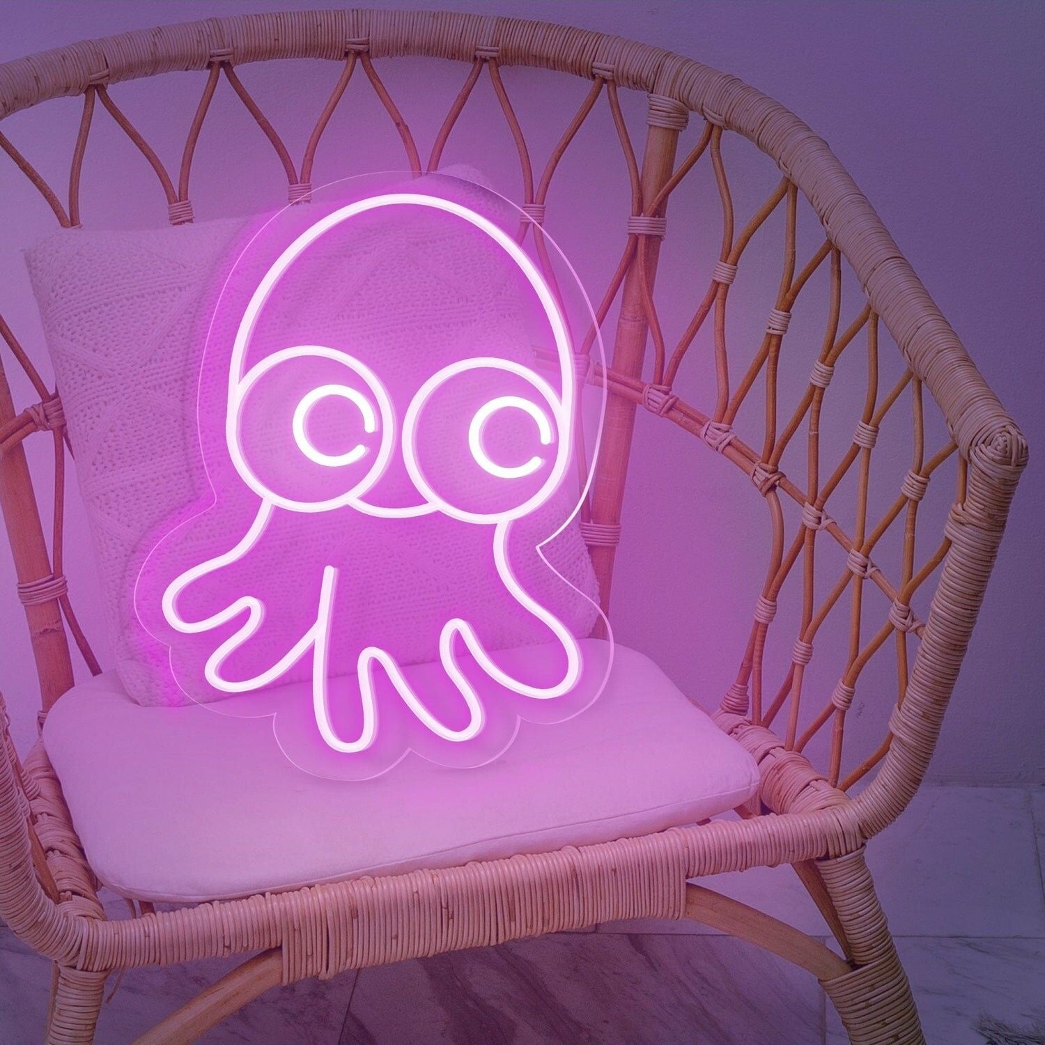 Octopus Cute Led Neon Sign For Bedroom Office Or Party Ambiance - Shineneon