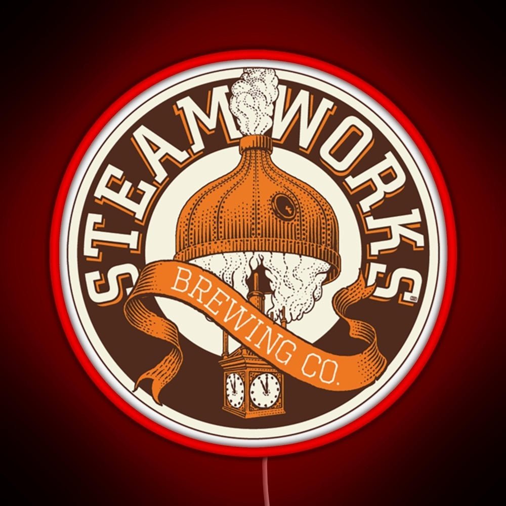 Offcial Brewing Steamworks Rgb Led Neon Sign Pop Wall Art - Shineneon