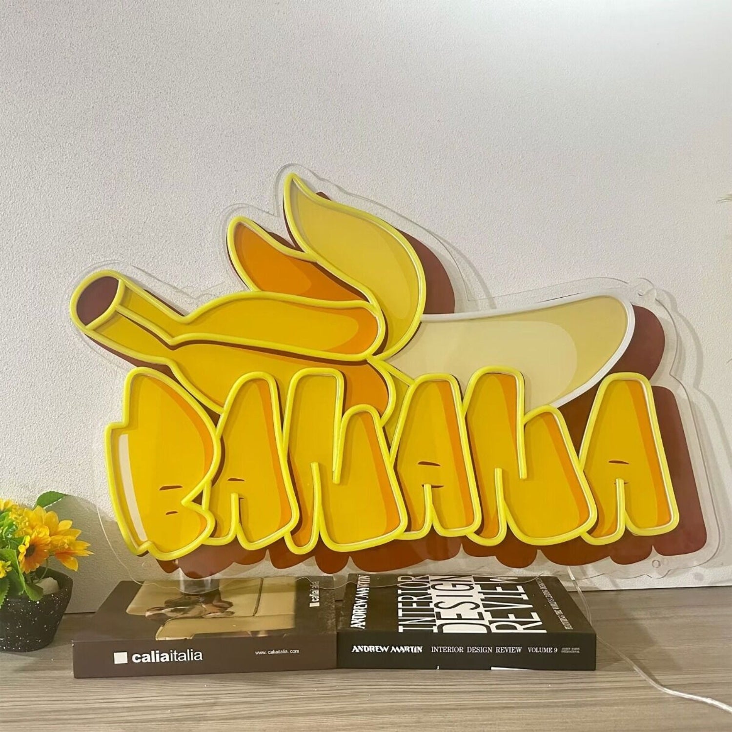 Office Store And Bars With Banana Uv Neon Sign Artwork | Shineneon