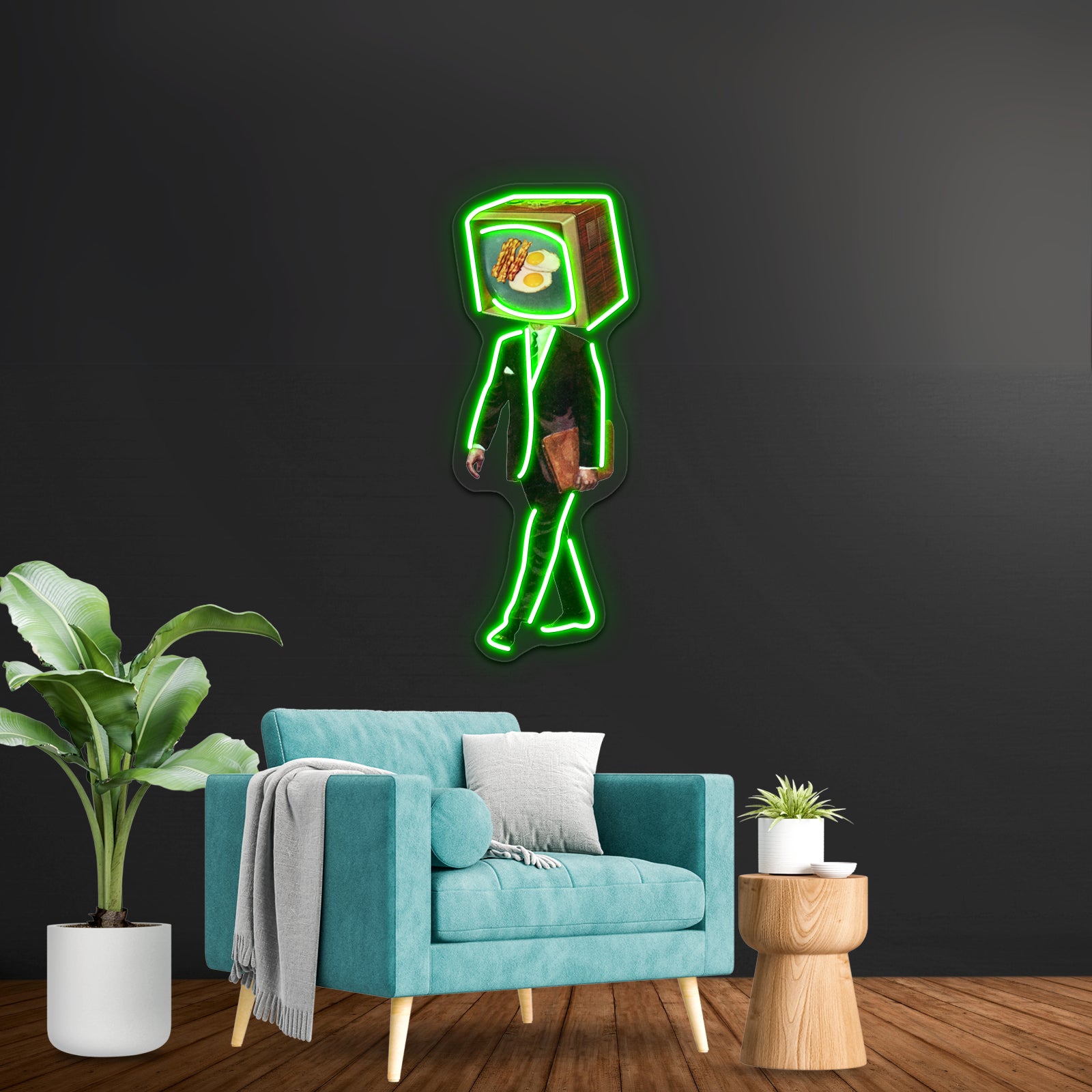 Office Worker Artwork Business Led Sign | Shineneon