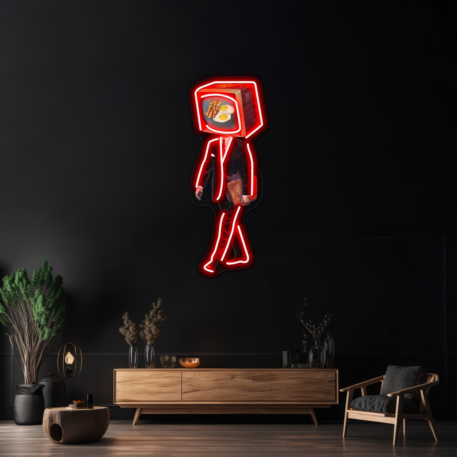 Office Worker Artwork Business Led Sign | Shineneon