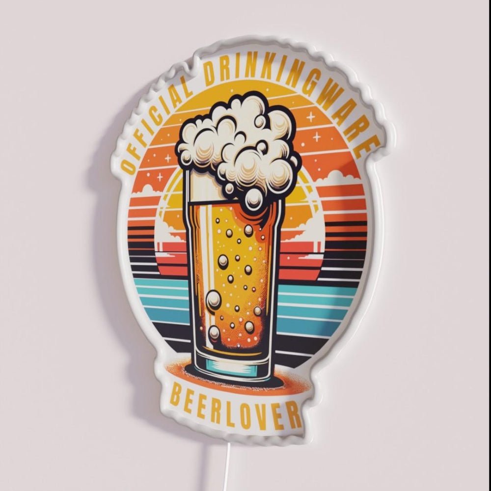 Official Drinkingware Beerlover Rgb Led Neon Sign - Shineneon