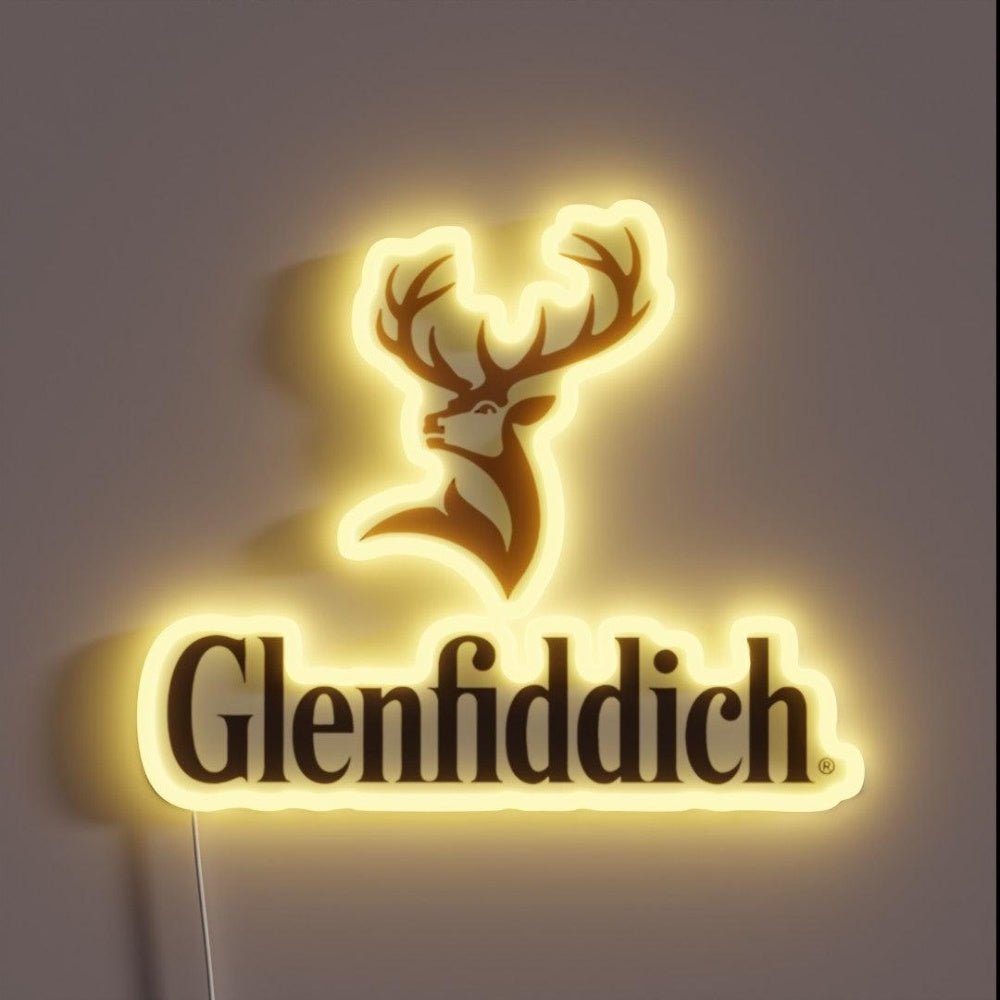 Official Glenfiddich Merchandise Classic Rgb Led Neon Sign - Shineneon