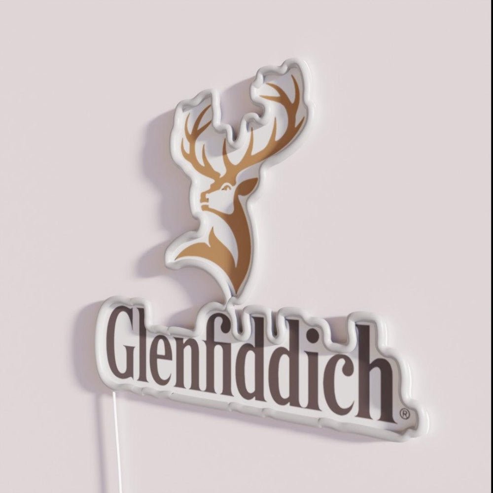Official Glenfiddich Merchandise Classic Rgb Led Neon Sign - Shineneon