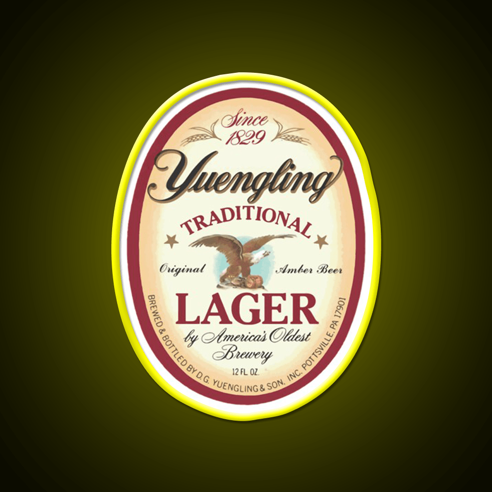 Official Merchandise Yuengling Lager Party Drink Tequila Led Neon Sign Rgb Color - Shineneon