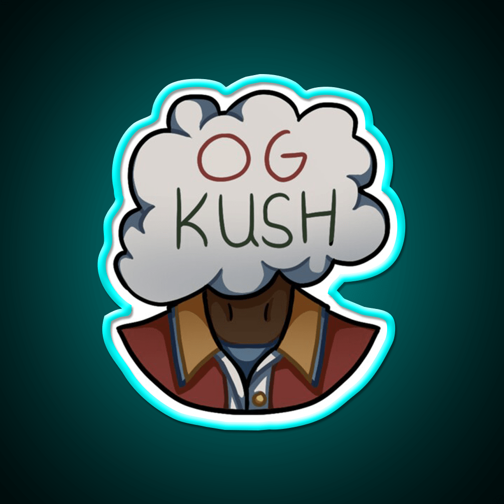 Og Kush Hemp Inspired Green Leaf Led Neon Sign Rgb Color - Shineneon