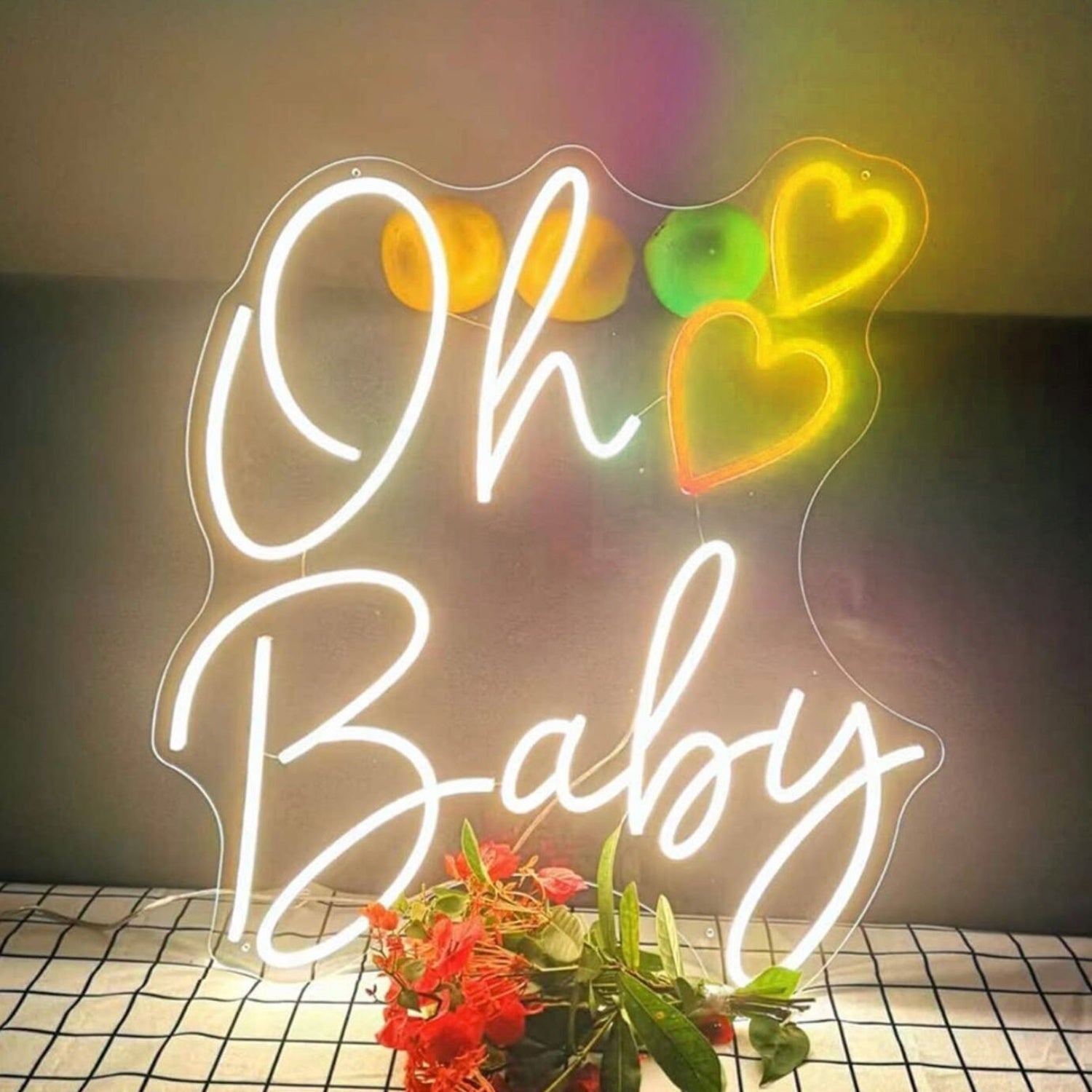 Oh Baby Heart Neon Sign | Shineneon