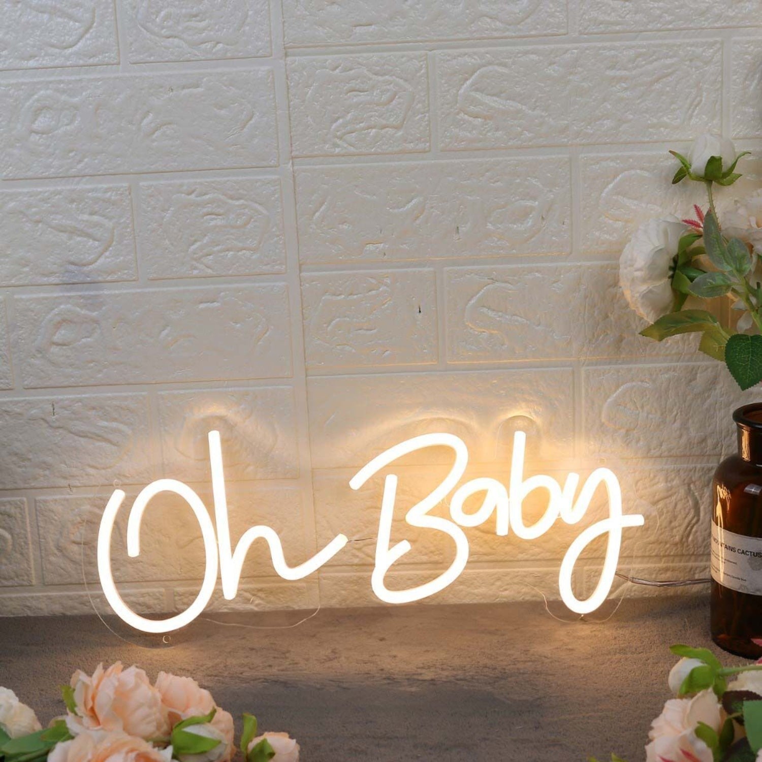Oh Baby Yellow Custom Led Neon Sign - Shineneon