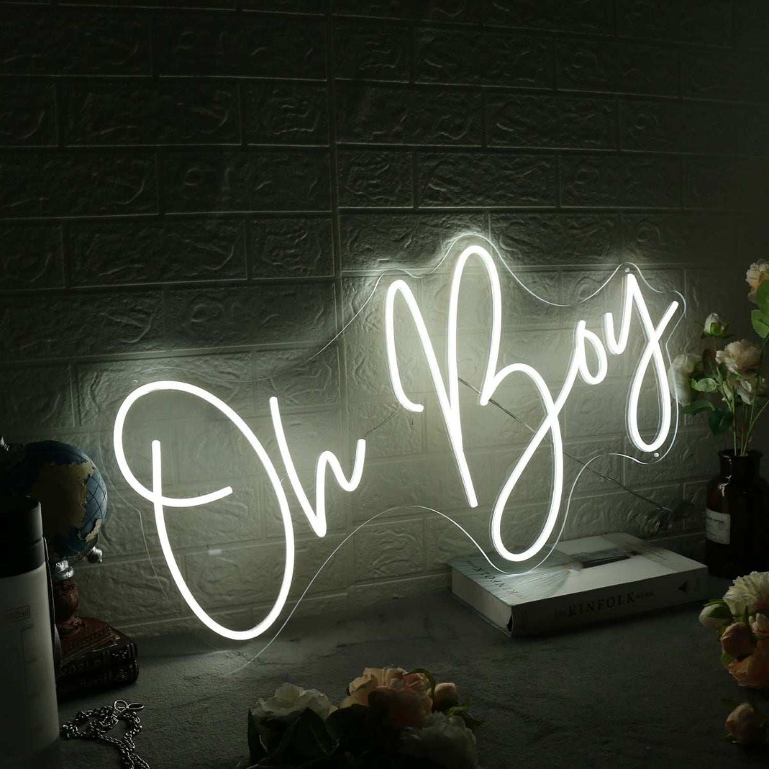 Oh Boy White Led Neon Sign - Shineneon