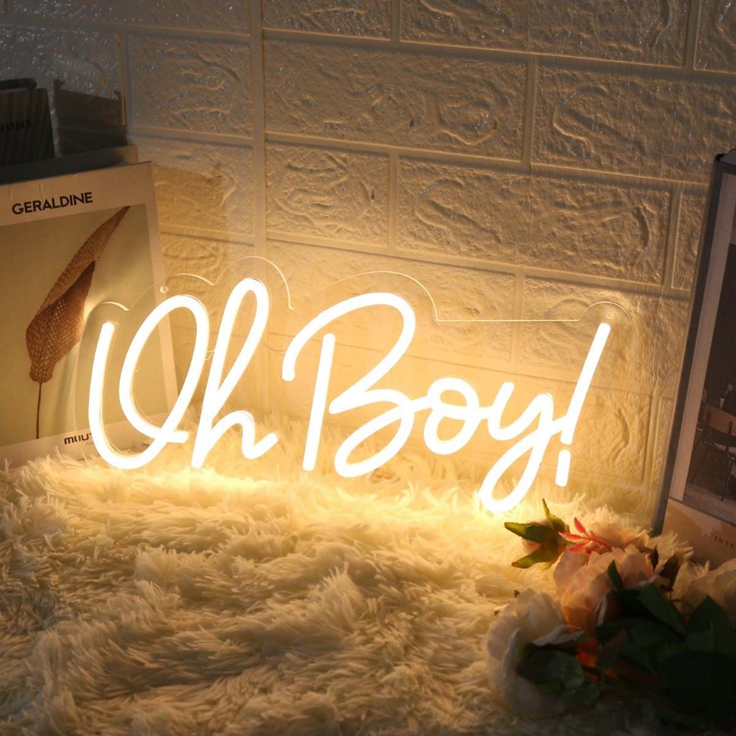 Oh Boy Yellow Custom Led Neon Sign - Shineneon
