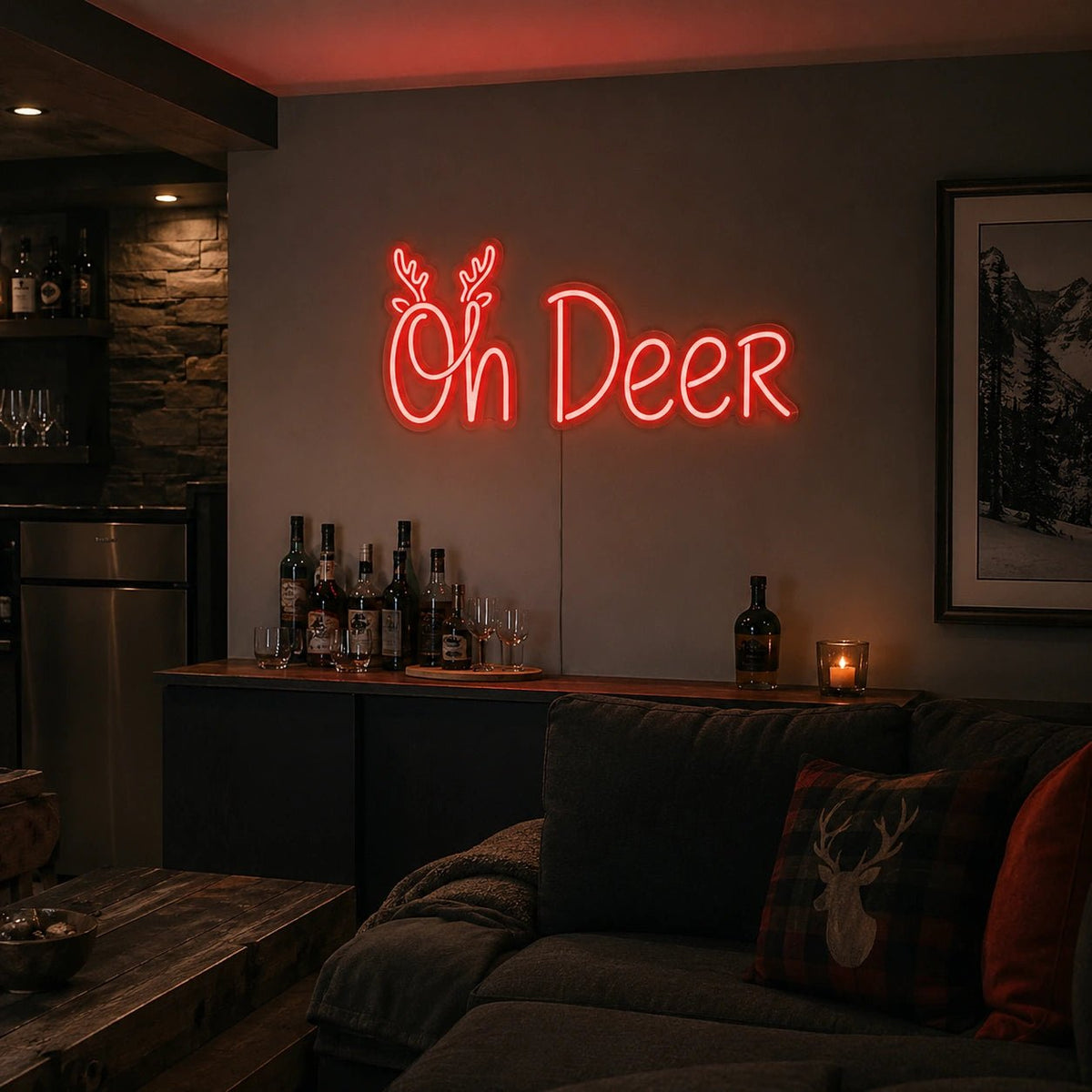 Oh Deer Reindeer LED Neon Sign - Shineneon