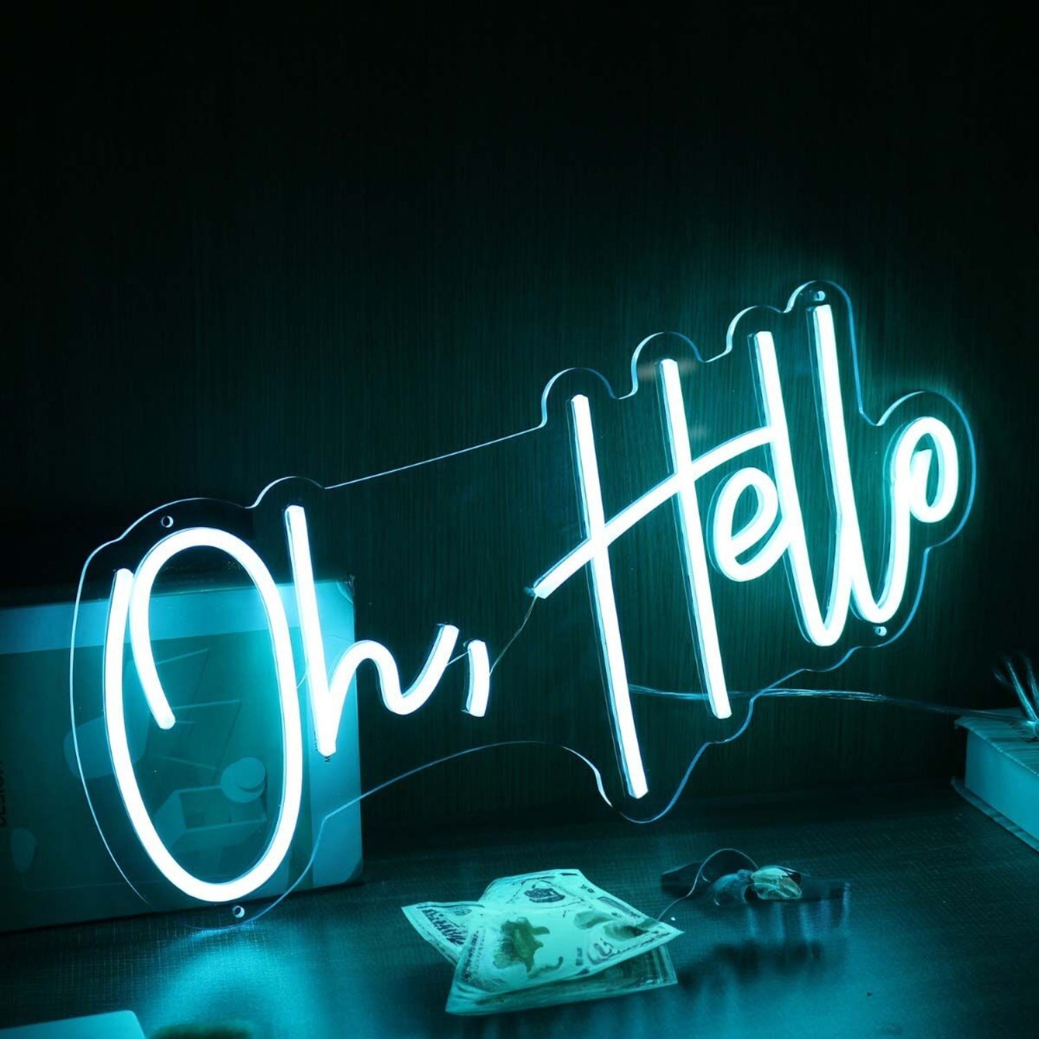 Oh Hello Blue Led Neon Sign - Shineneon