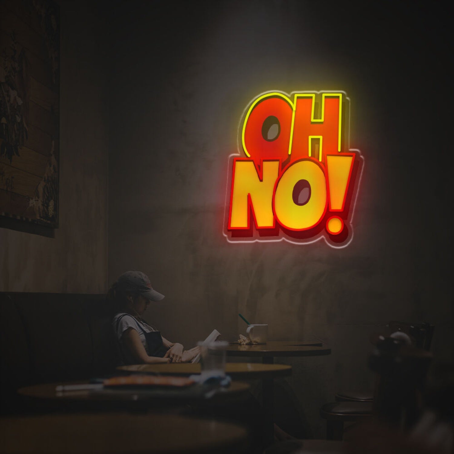 Oh No Led Neon Acrylic Artwork Office Bars And Weddings | Shineneon