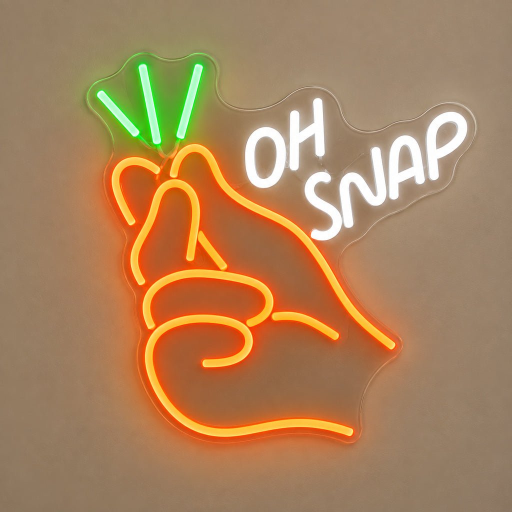 Oh Snap Finger LED Neon Sign - Shineneon