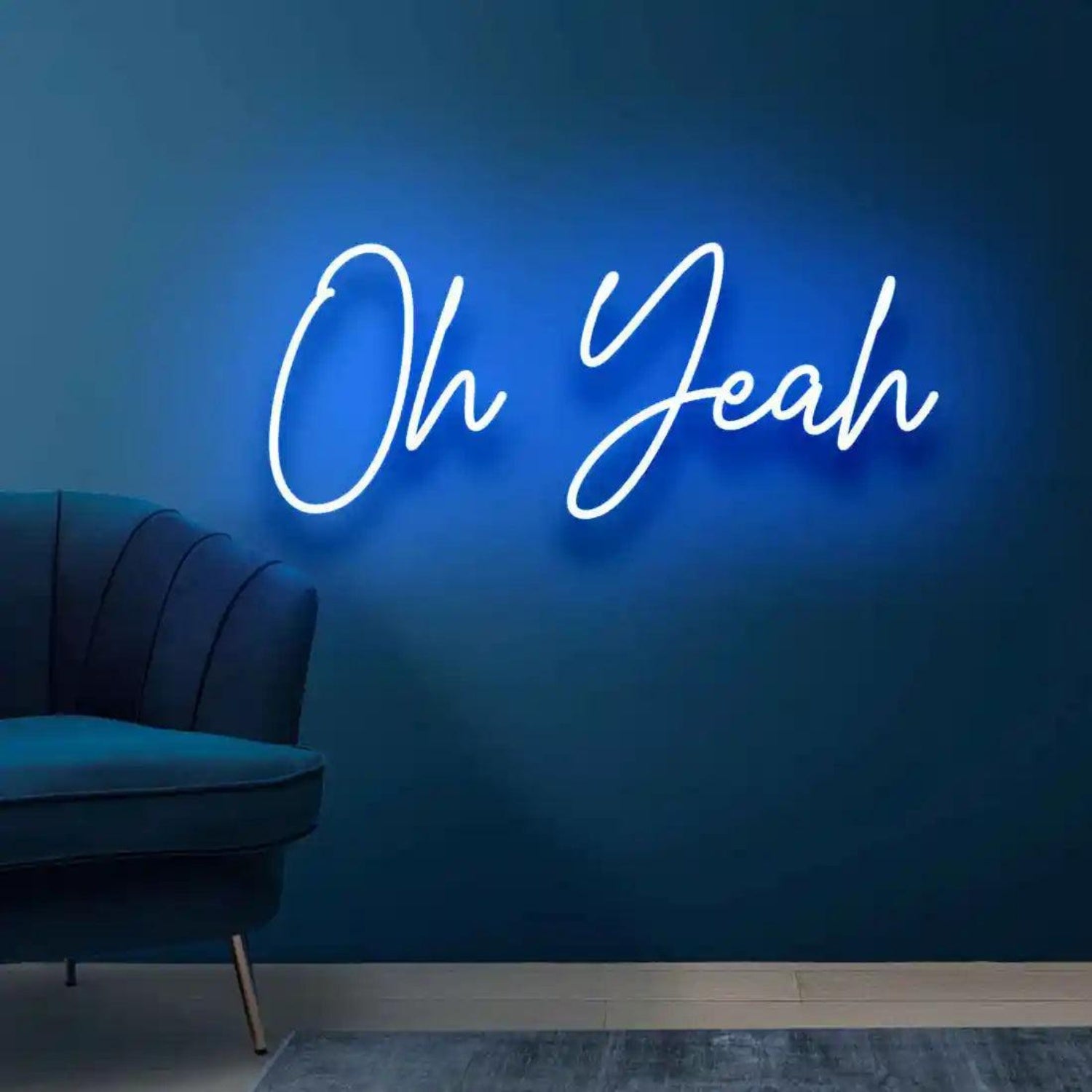 Oh Yeah White LED Neon Sign for Home Decor Modern Spaces | Shineneon