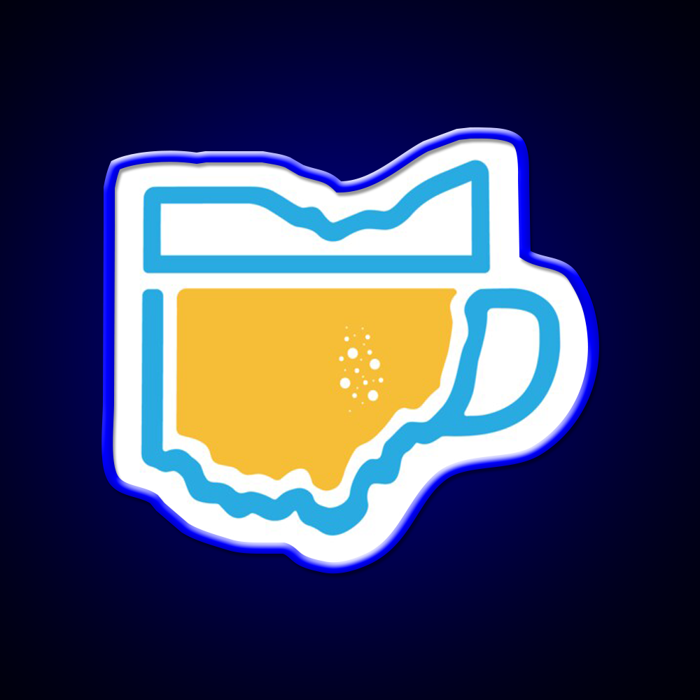 Ohio Beer Mug Beer Bar Decor Led Neon Sign Rgb Color - LED neon sign view 5
