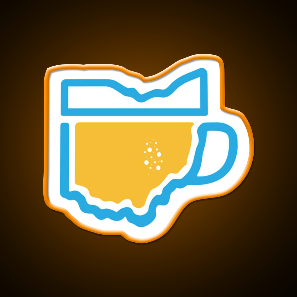 Ohio Beer Mug Beer Bar Decor Led Neon Sign Rgb Color - LED neon sign view 6