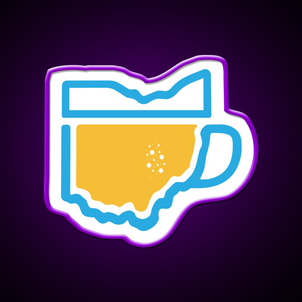 Ohio Beer Mug Beer Bar Decor Led Neon Sign Rgb Color - LED neon sign view 9