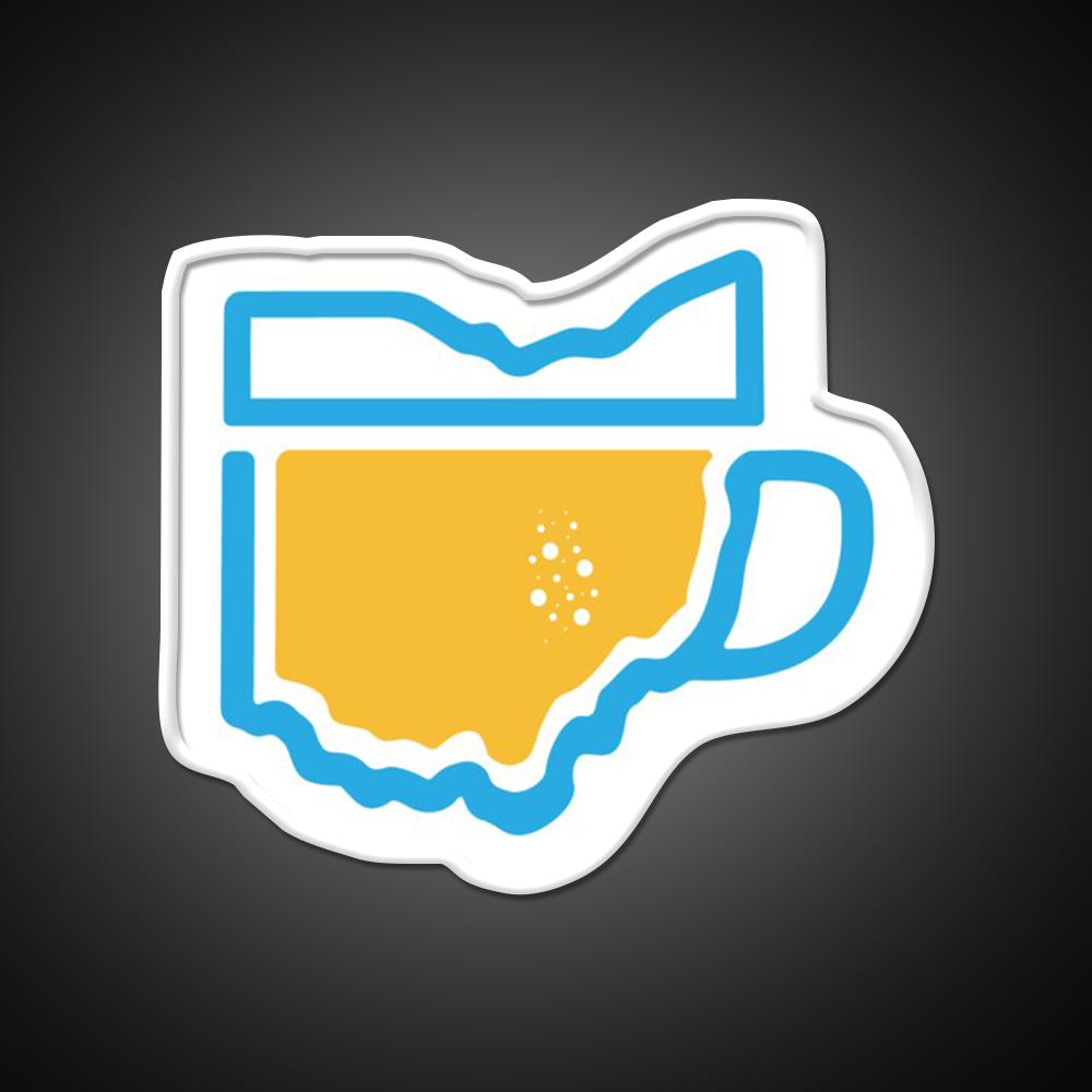 Ohio Beer Mug Beer Bar Decor Led Neon Sign Rgb Color