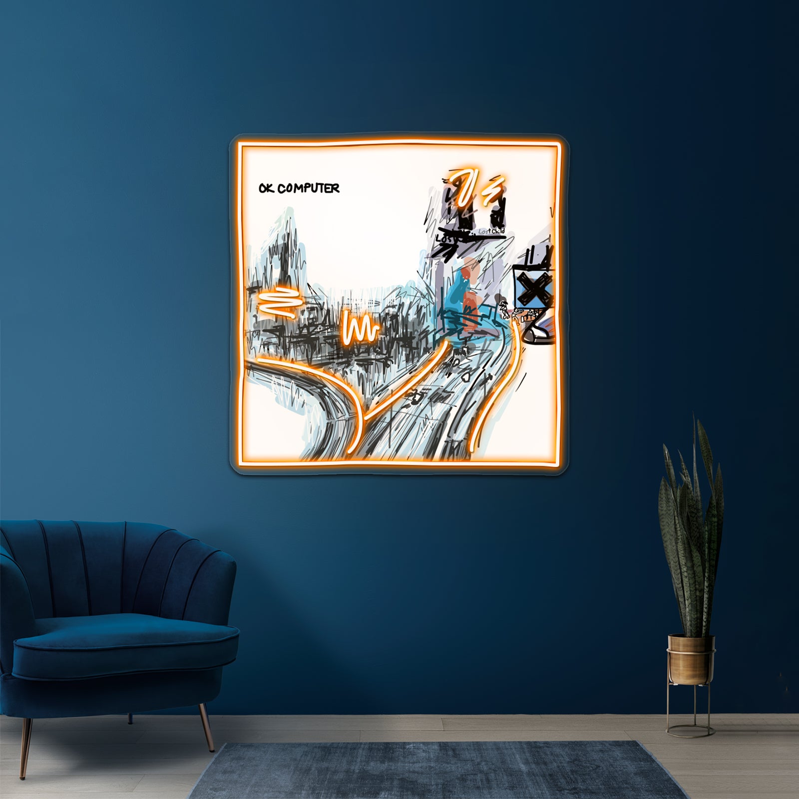 Ok Computer Artwork Business Led Sign | Shineneon