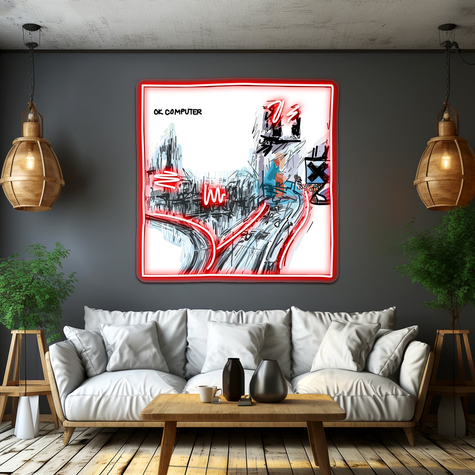 Ok Computer Artwork Business Led Sign | Shineneon