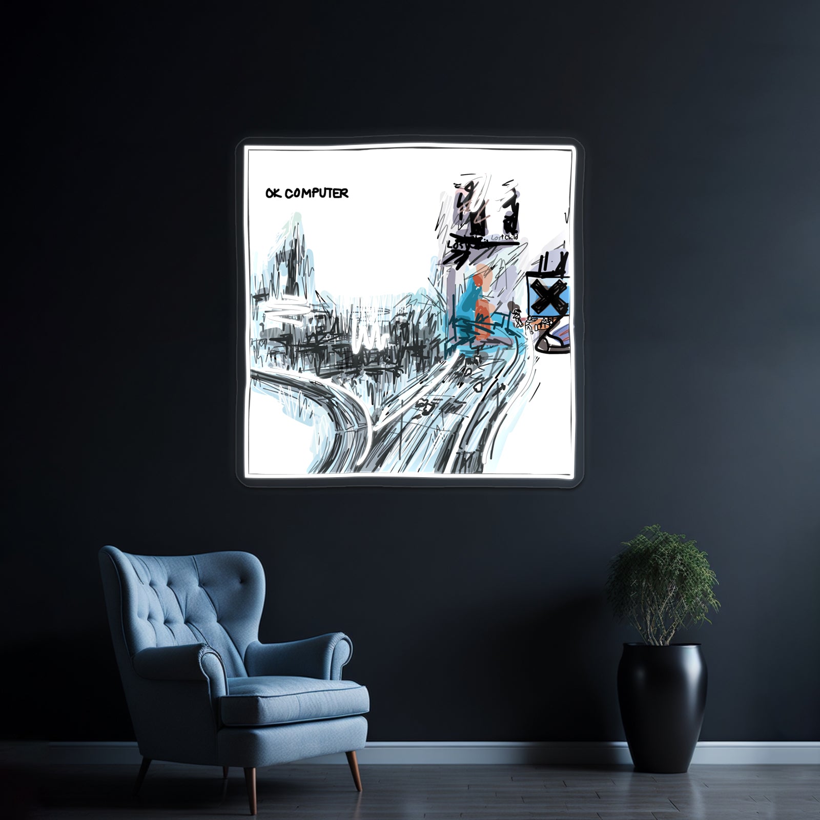 Ok Computer Artwork Business Led Sign | Shineneon