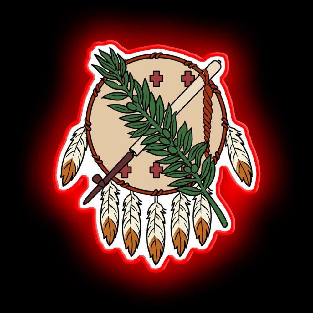 Oklahoma Flag Theme Neon Sign - Shineneon