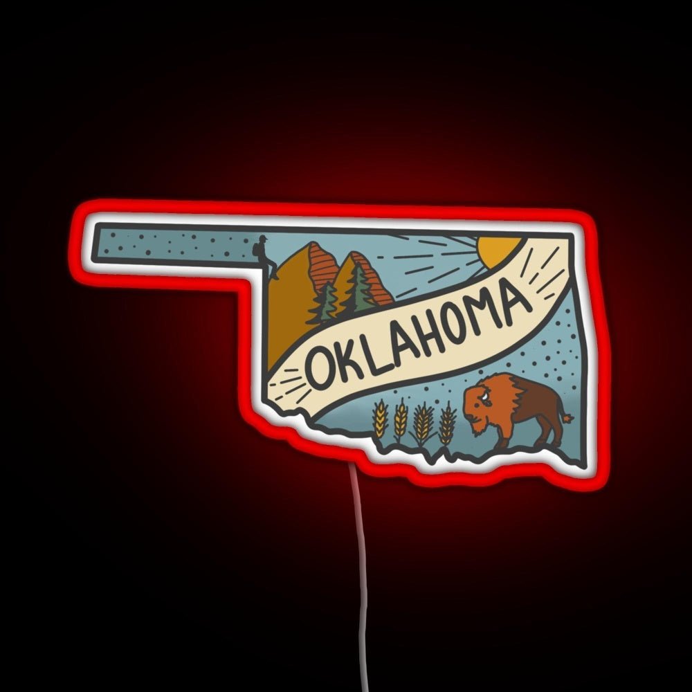 Oklahoma State Rgb Neon Sign - Shineneon