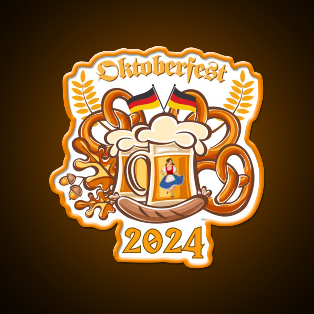 Oktoberfest 2024 German Beer Festival Beer Bar Decor Led Neon Sign Rgb Color - LED neon sign view 6
