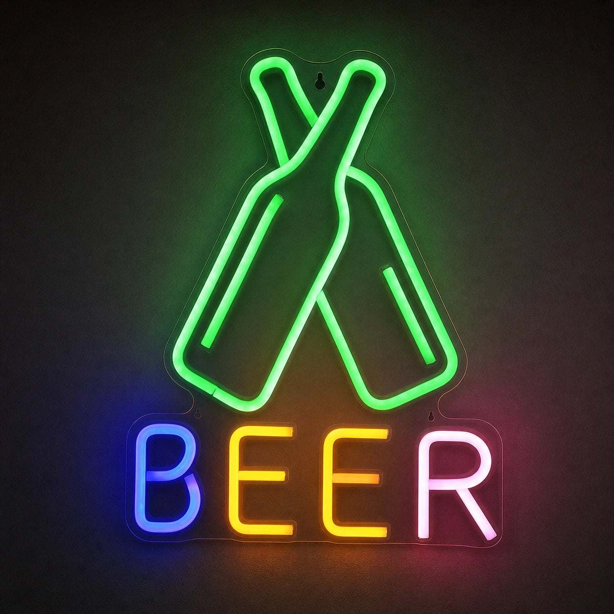 Oktoberfest Cheers Beer Bottle LED Neon Sign Garage Man Cave Neon Sign main product image