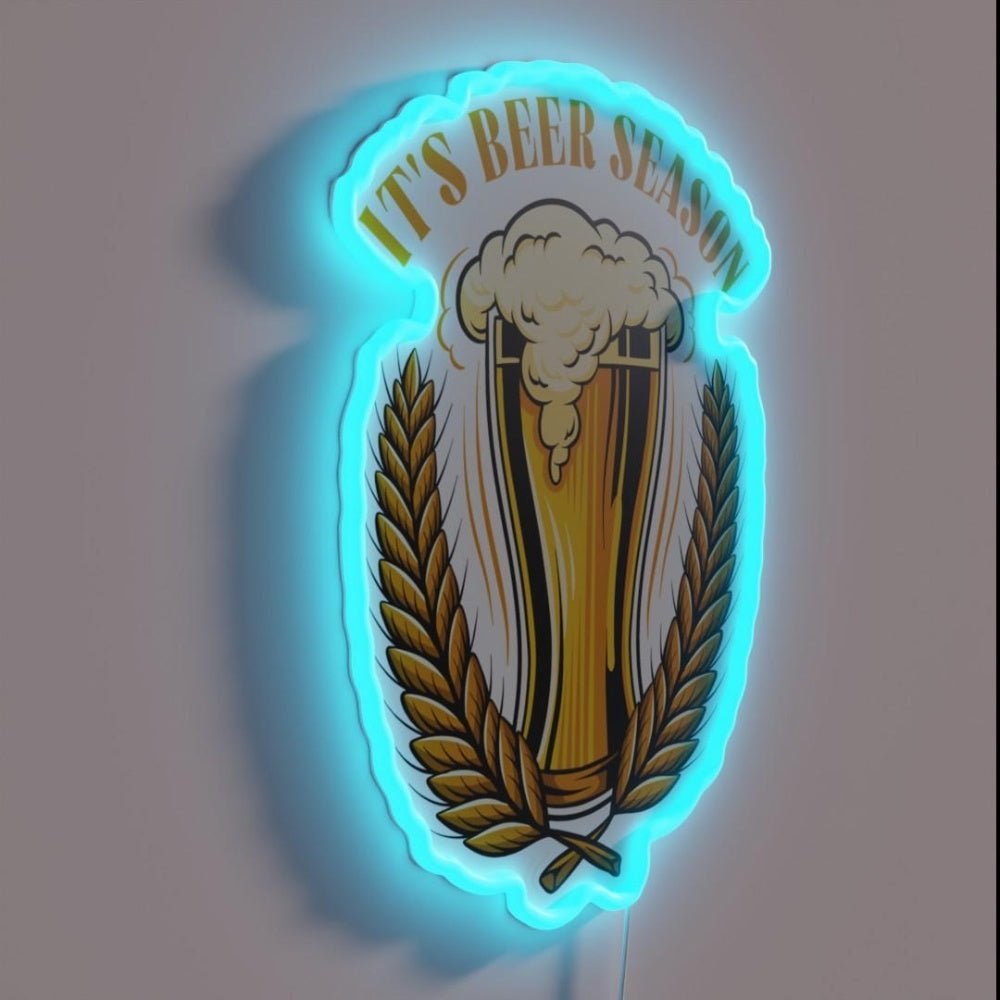 Oktoberfest Design Its Beer Season Rgb Led Neon Sign - Shineneon
