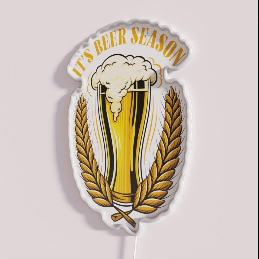 Oktoberfest Design Its Beer Season Rgb Led Neon Sign - Shineneon