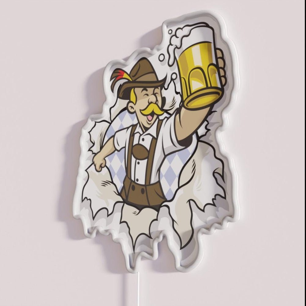 Oktoberfest Man Rgb Led Neon Sign - Shineneon